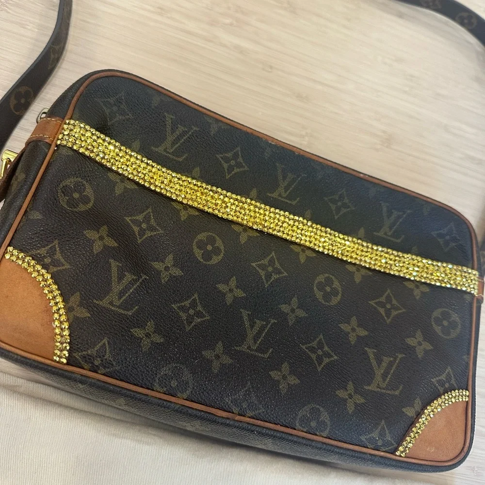 Custom LV Compiegne converted crossbody 💎